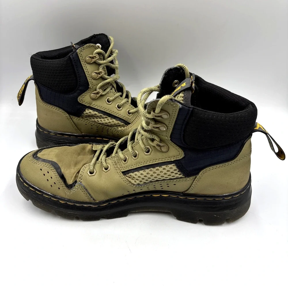 Dr. Martens Tan Rilla Utility Boots Men's Lace Up Comfort Round Toe Size 10